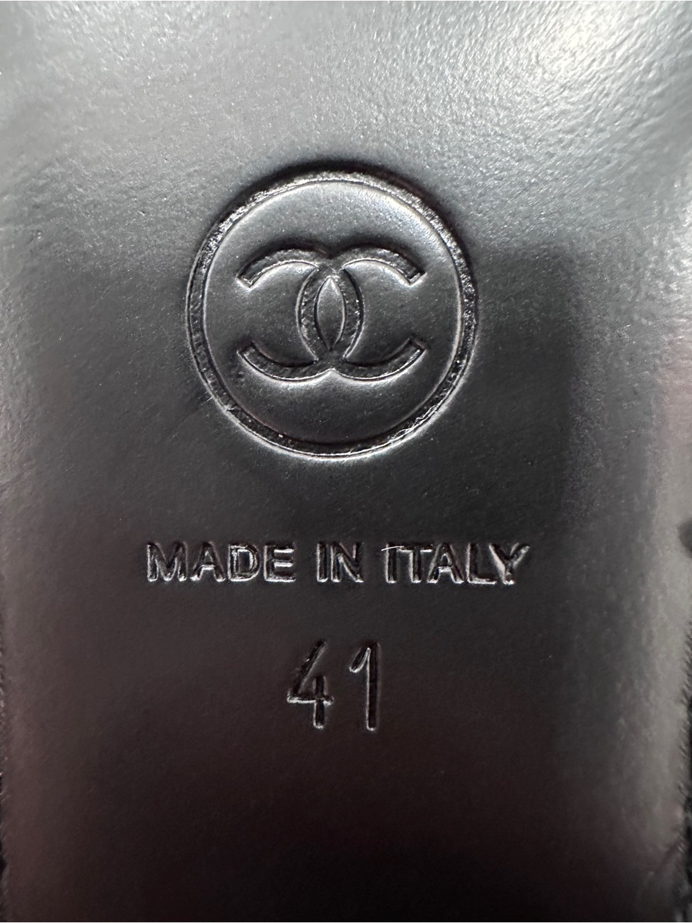 2026 CHANEL BURGUNDY LEATHER SLIDES MULES HALF LOAFER SHOES GOLD CC LOGO 41 - Picture 16 of 16